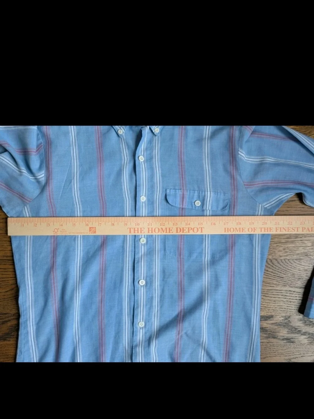 Vintage Levis Shirt Men's M Blue Striped Long Slv Button Down Western Cowboy 80s